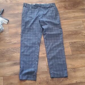 Ralph Lauren Double RL Blue Plaid Dress Pants
